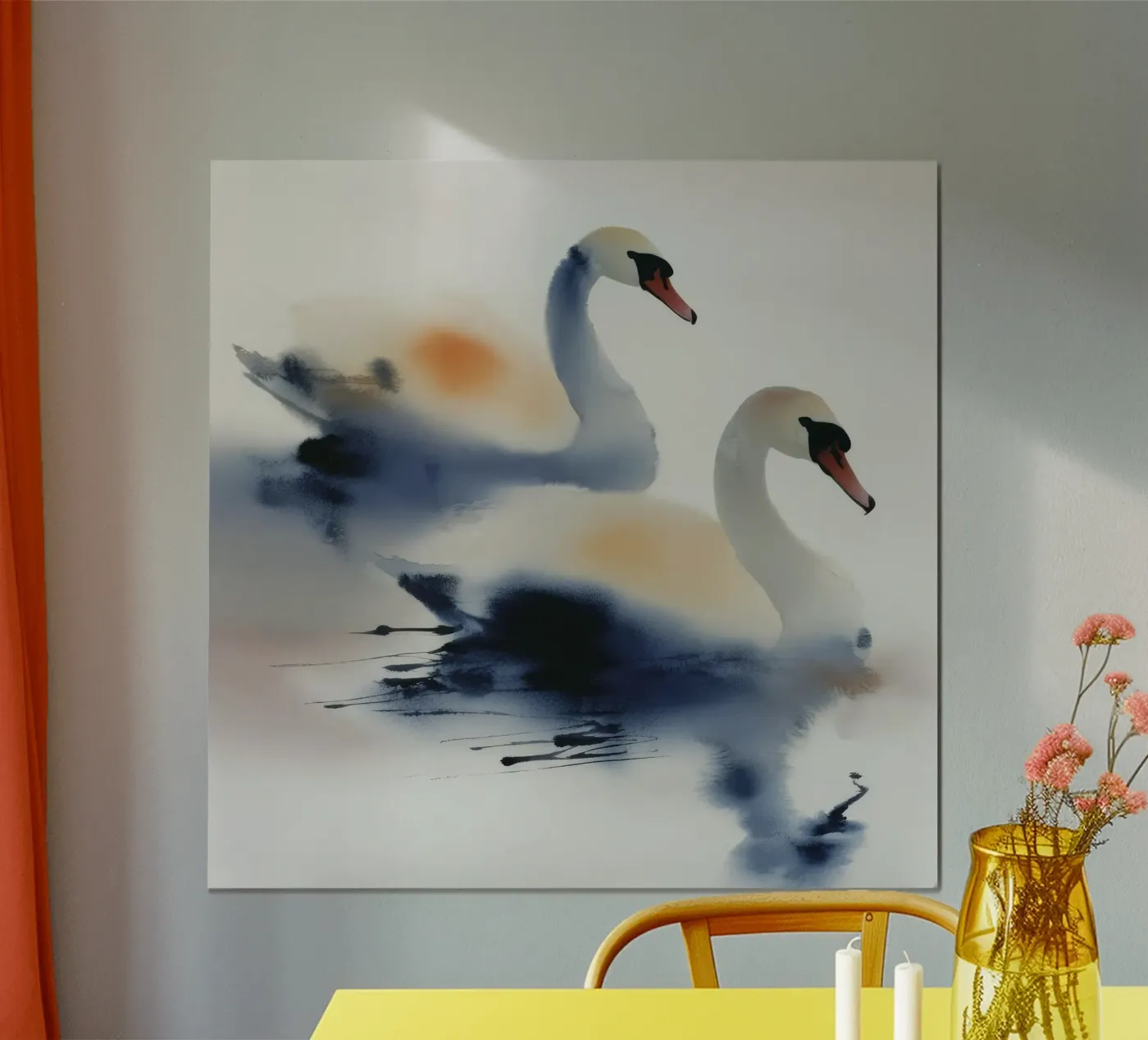 Two Swans poster by D.P.22