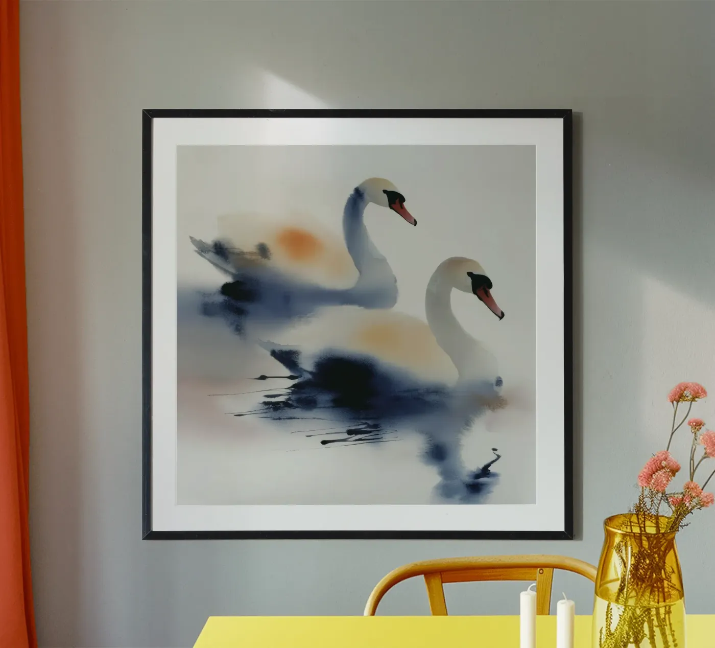 Two Swans poster by D.P.22