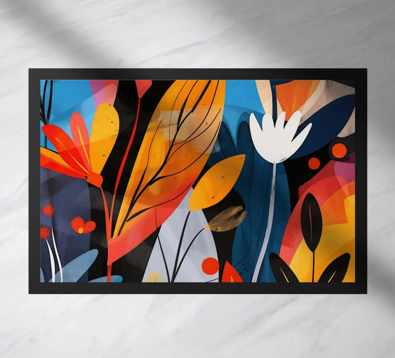 Design ottimistico delle piante in stile boho zerbino da Autofocus