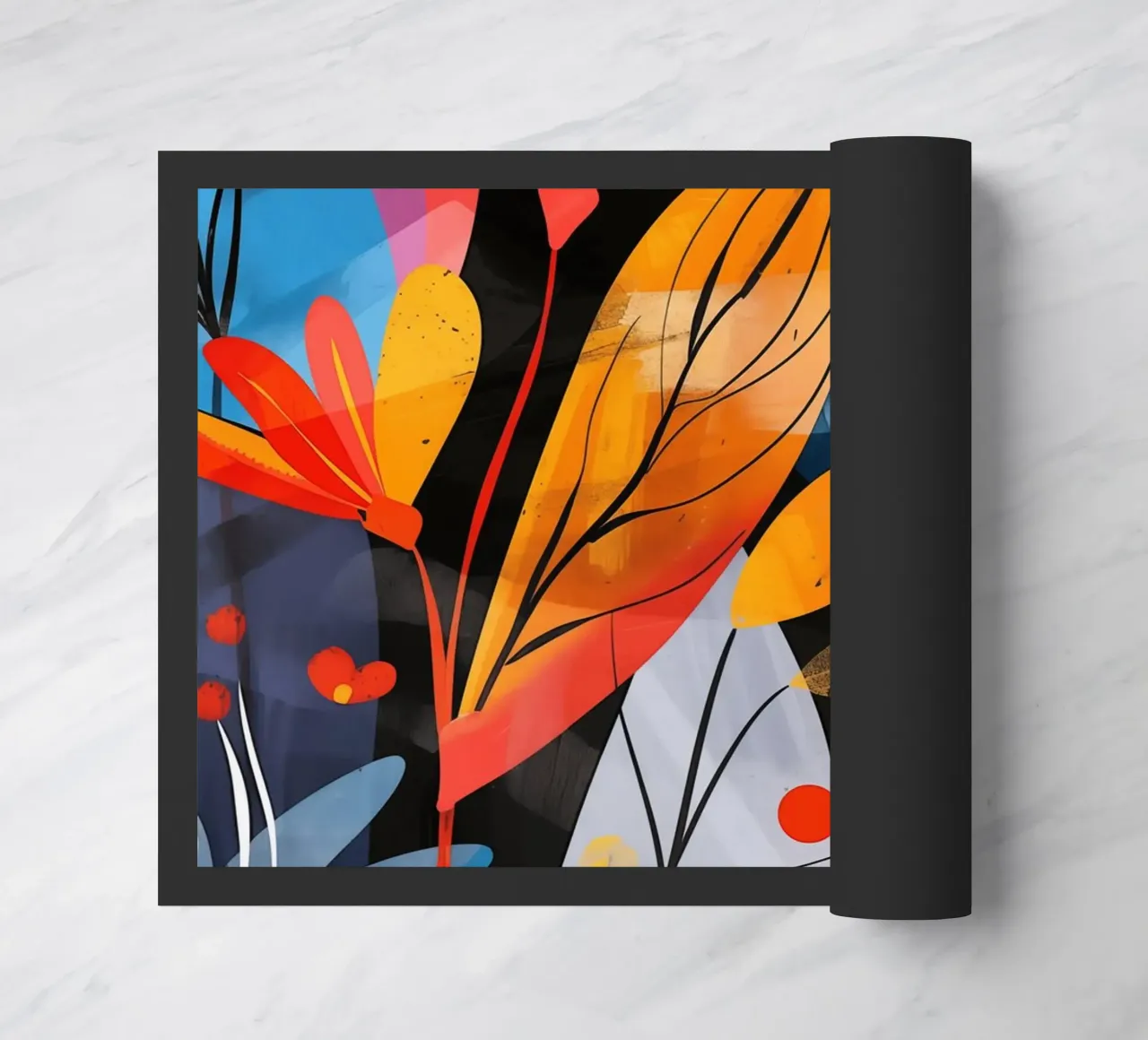 Design ottimistico delle piante in stile boho zerbino da Autofocus