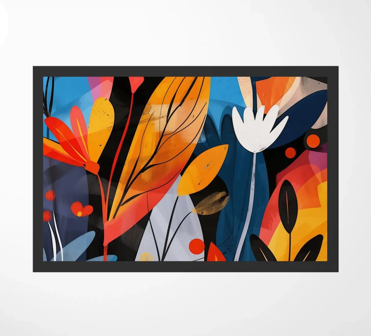 Diseño optimista de plantas en estilo boho felpudo de Autofocus