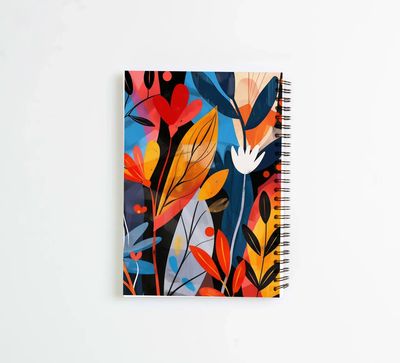 Optimistic plant design in boho style spiral notebook by Autofocus