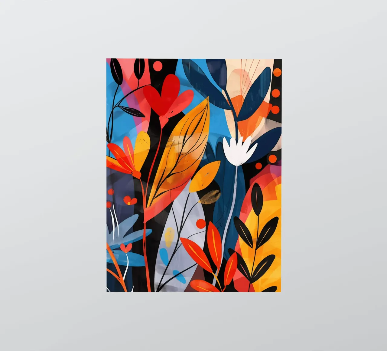 Design ottimistico delle piante in stile boho adesivo da Autofocus