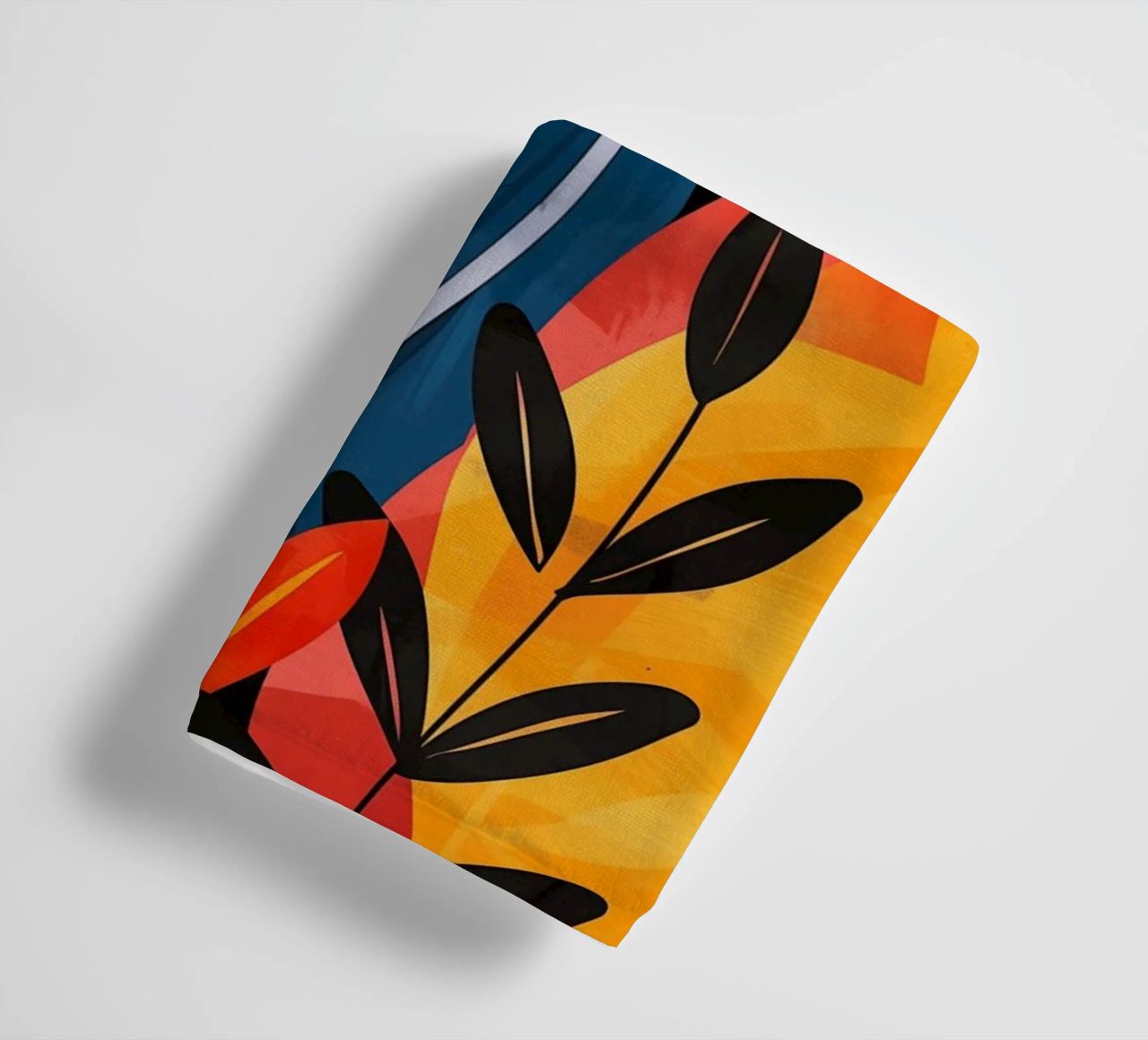 Design végétal optimiste de style boho serviette de bain de Autofocus