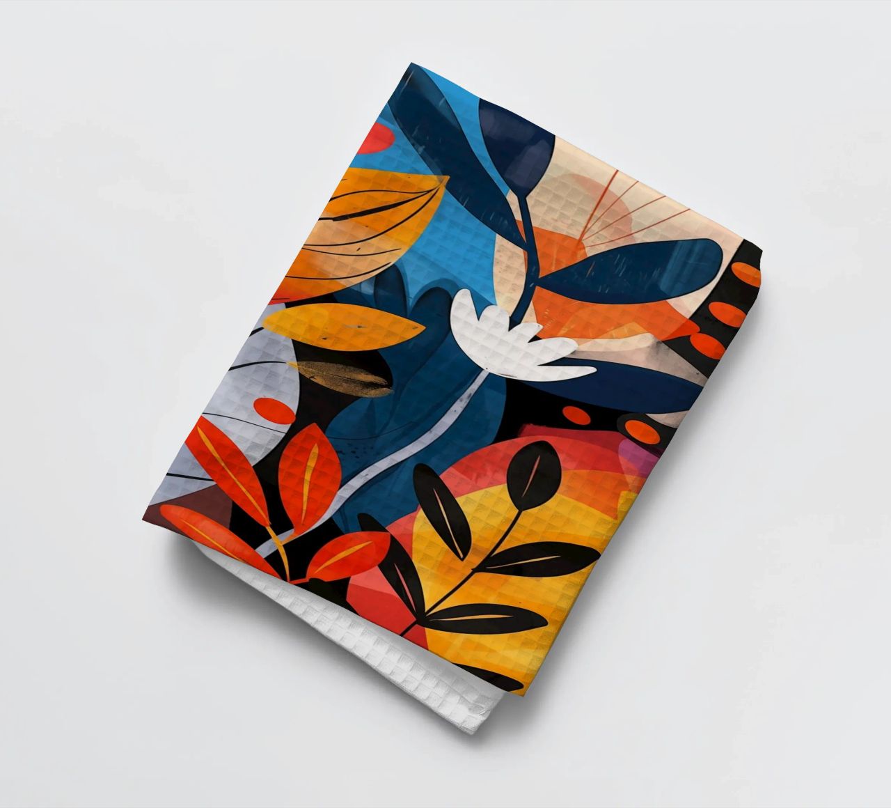 Design végétal optimiste de style boho torchon de Autofocus