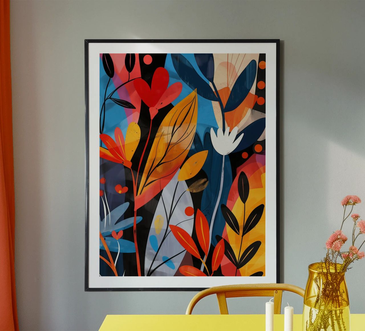 Design végétal optimiste de style boho poster de Autofocus