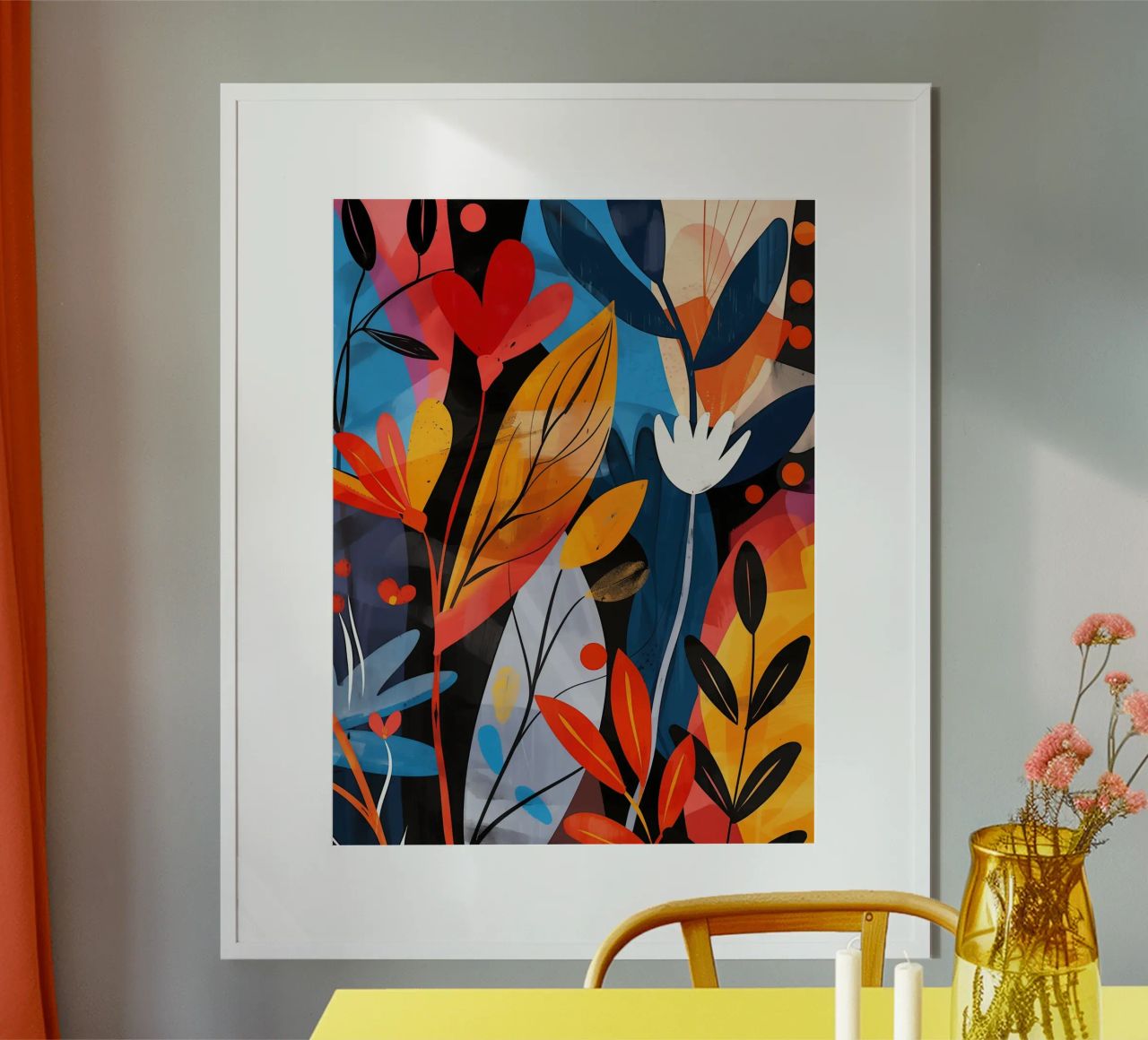 Design végétal optimiste de style boho poster de Autofocus