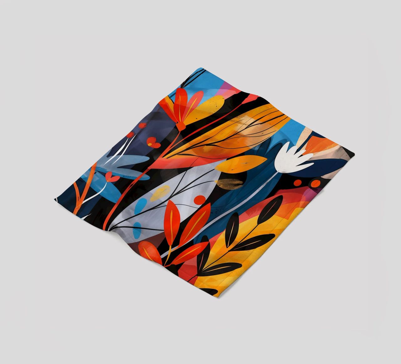 Design ottimistico delle piante in stile boho coperta in pile da Autofocus