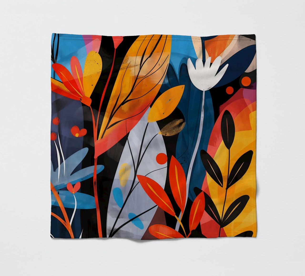 Design ottimistico delle piante in stile boho coperta in pile da Autofocus