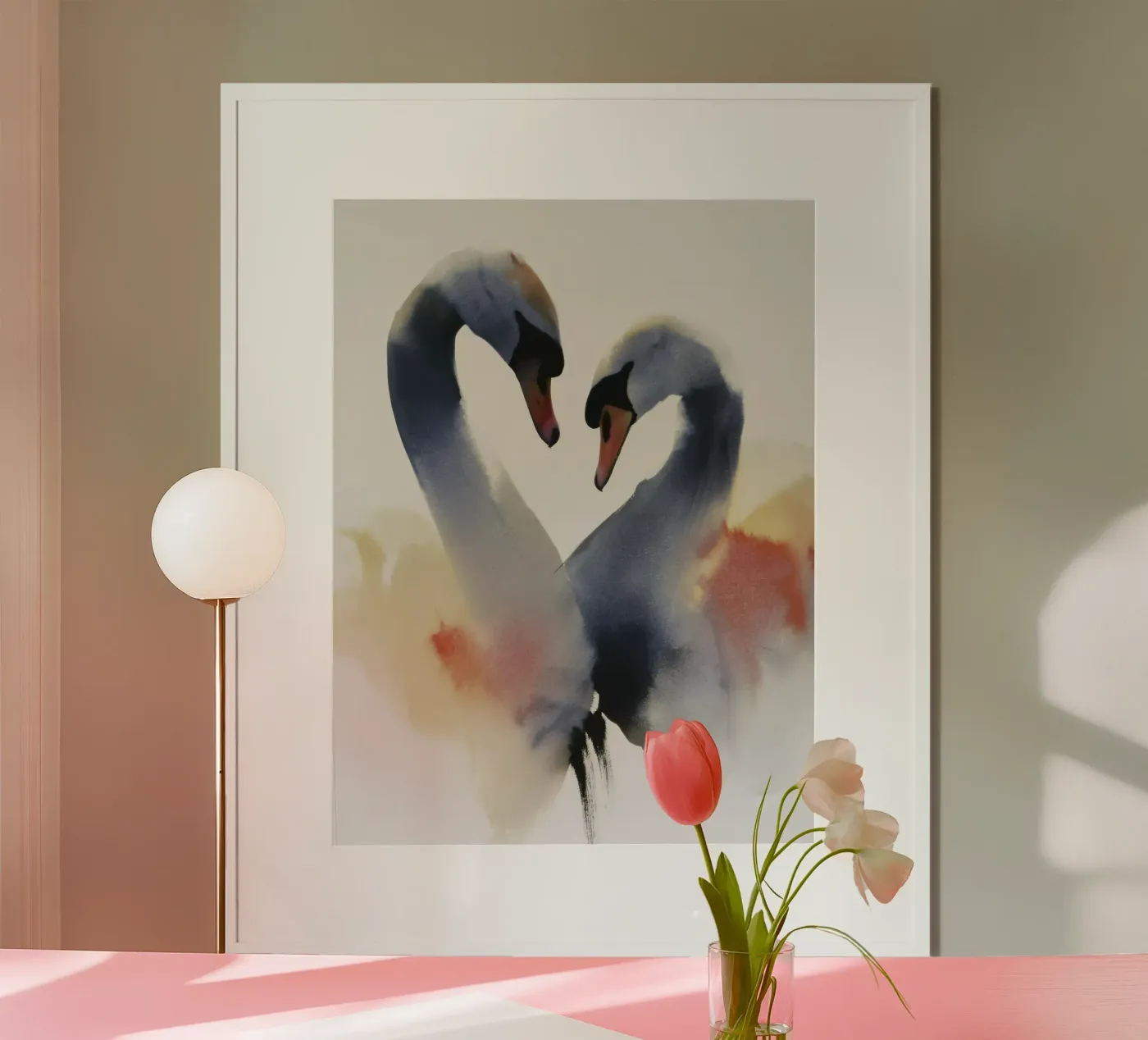 Two Swans poster by D.P.22