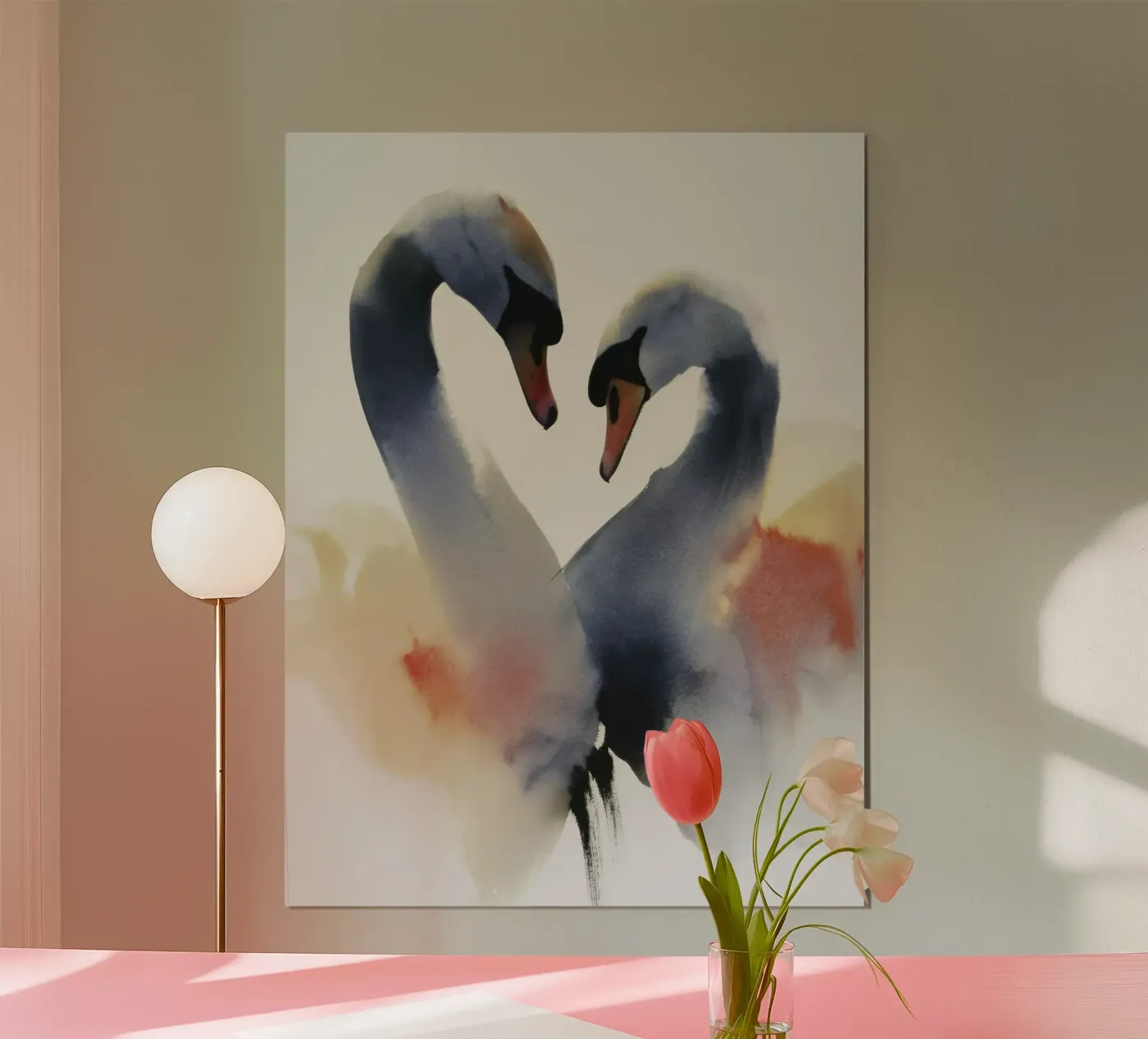 Two Swans poster by D.P.22