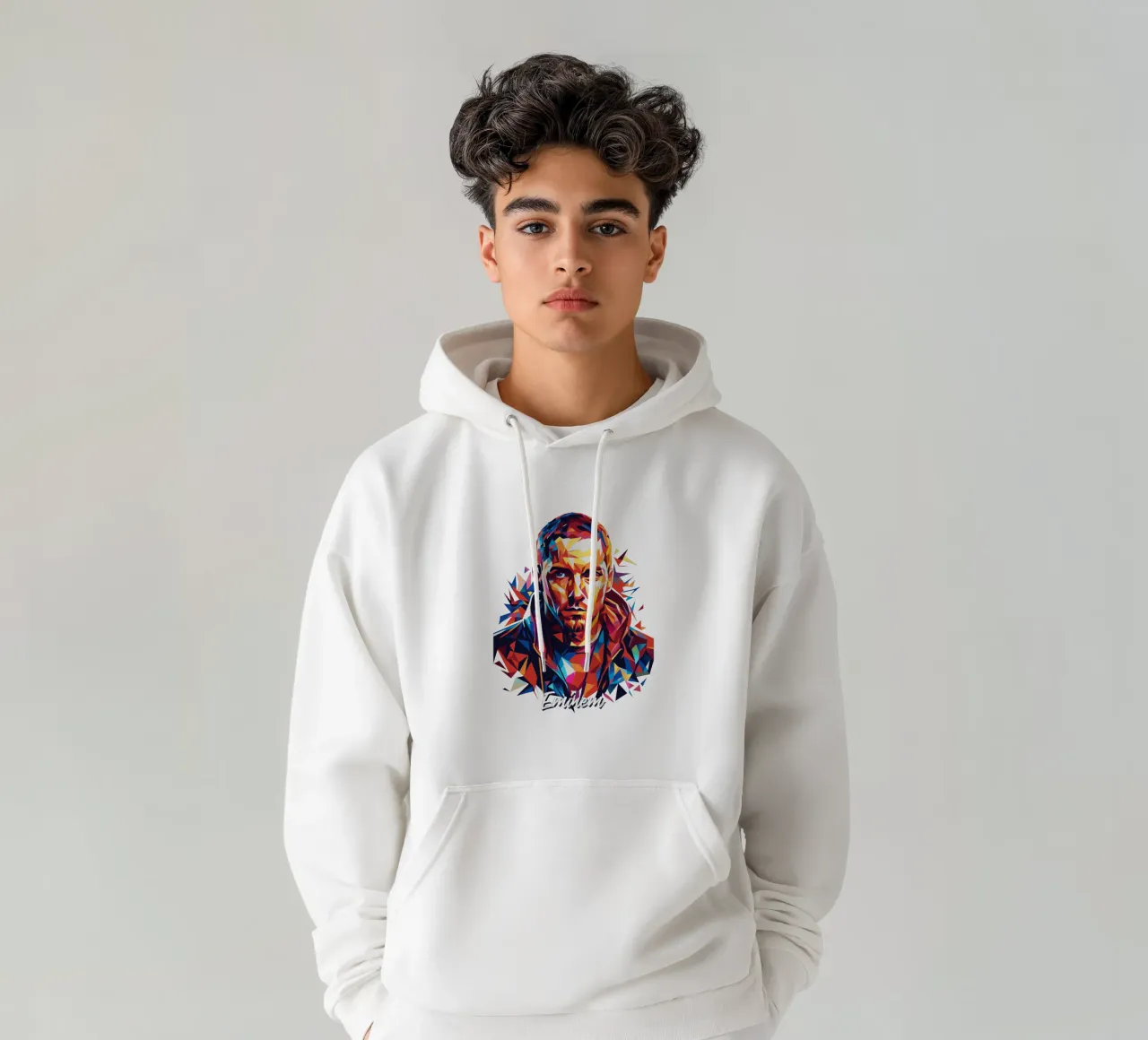 Eminem in Wpap Pop Art felpa con cappuccio da vectorartnesia