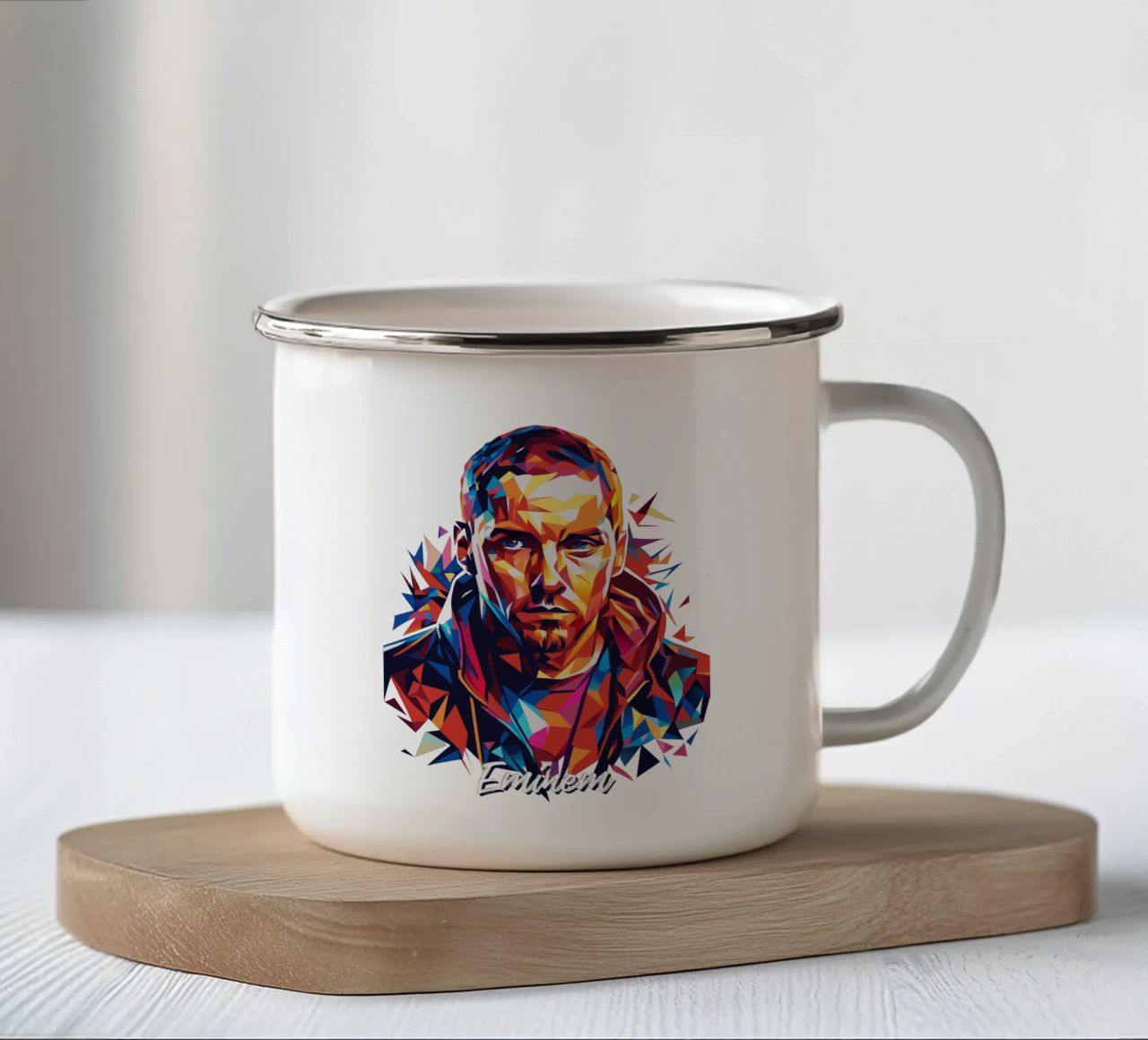 Eminem in Wpap Pop Art tazza in smalto da vectorartnesia