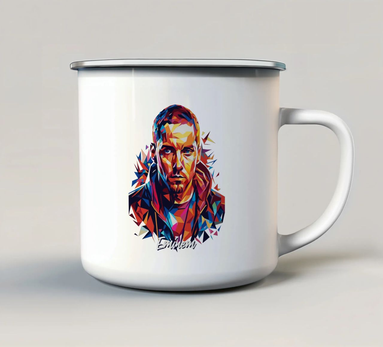 Eminem in Wpap Pop Art tazza in smalto da vectorartnesia