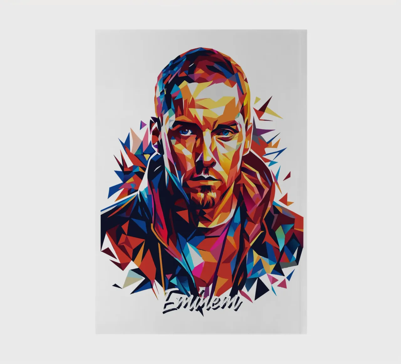 Eminem in Wpap Pop Art notebook by vectorartnesia