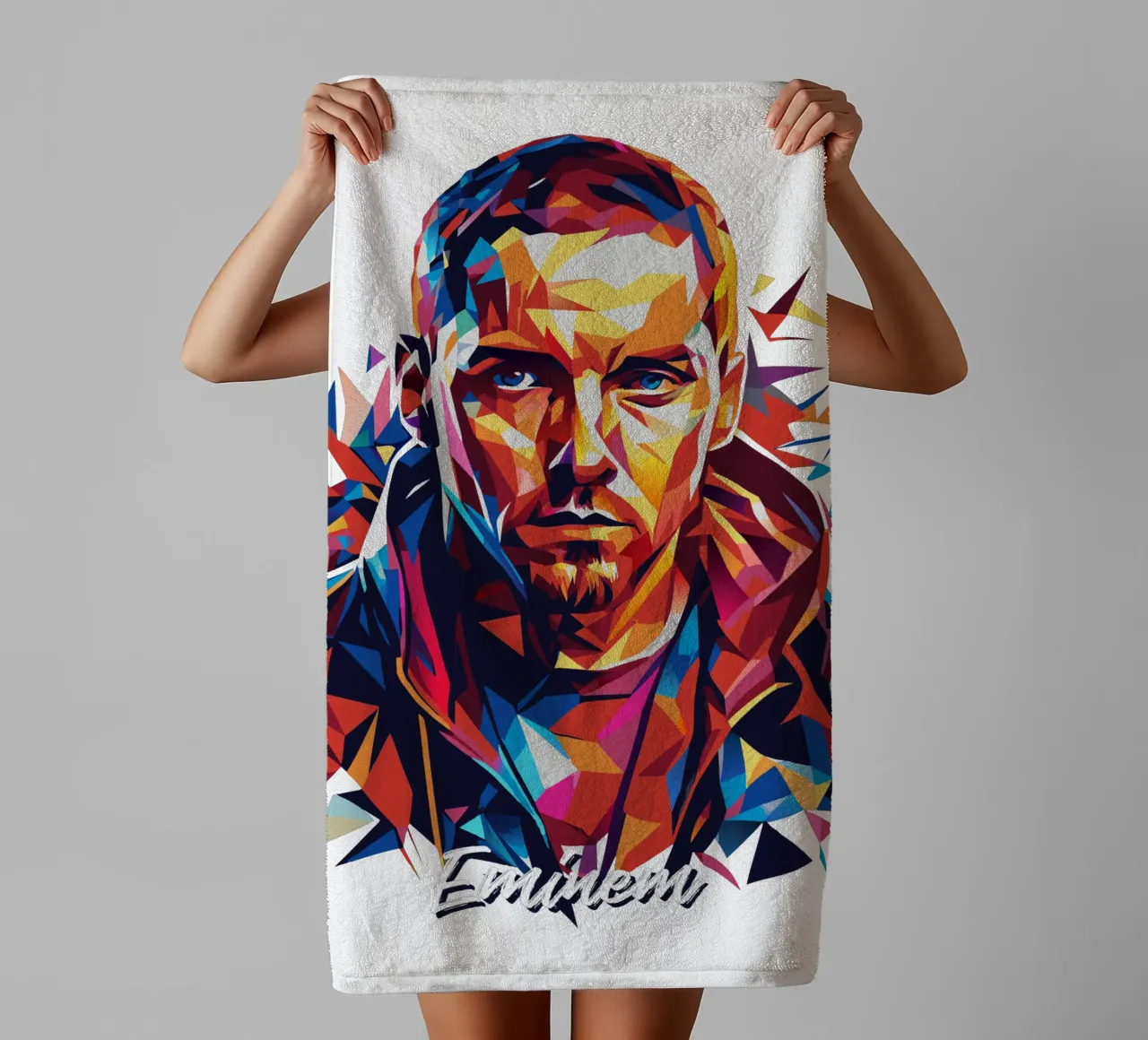 Eminem in Wpap Pop Art asciugamano da bagno da vectorartnesia