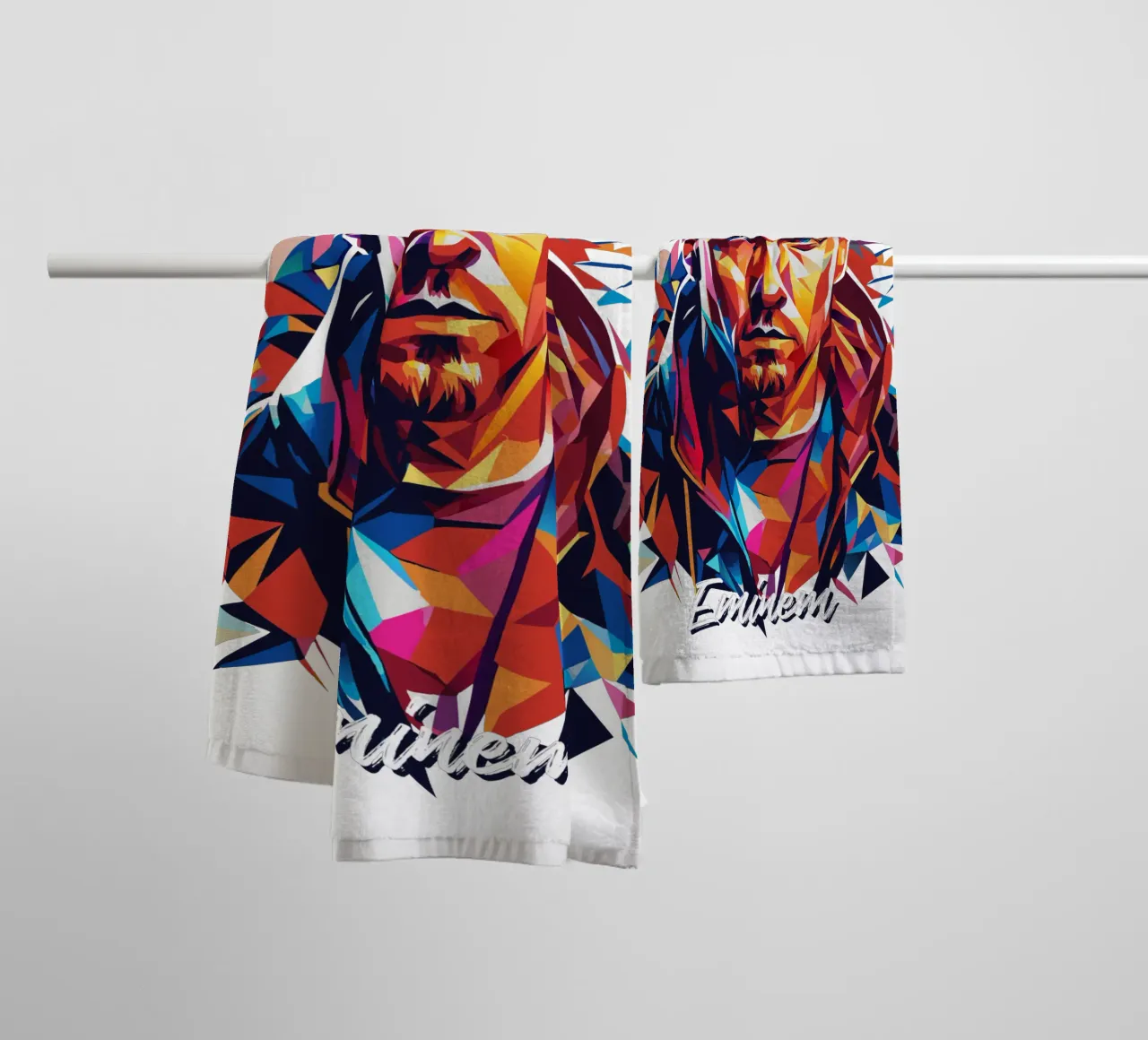 Eminem in Wpap Pop Art asciugamano da bagno da vectorartnesia
