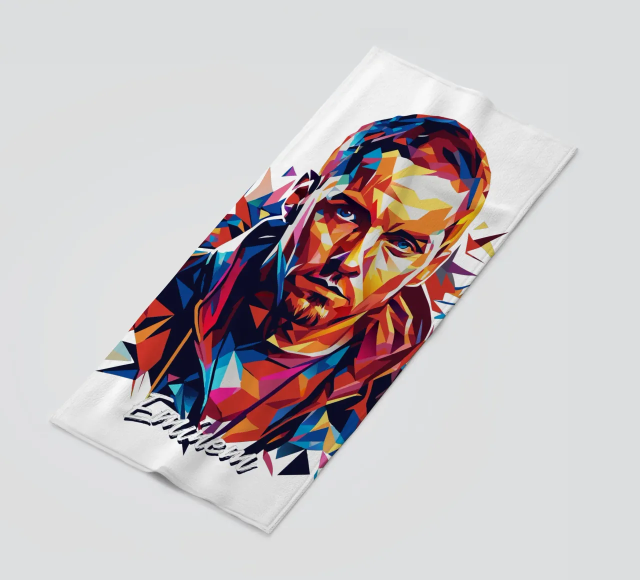 Eminem en Wpap Pop Art toalla de playa de vectorartnesia