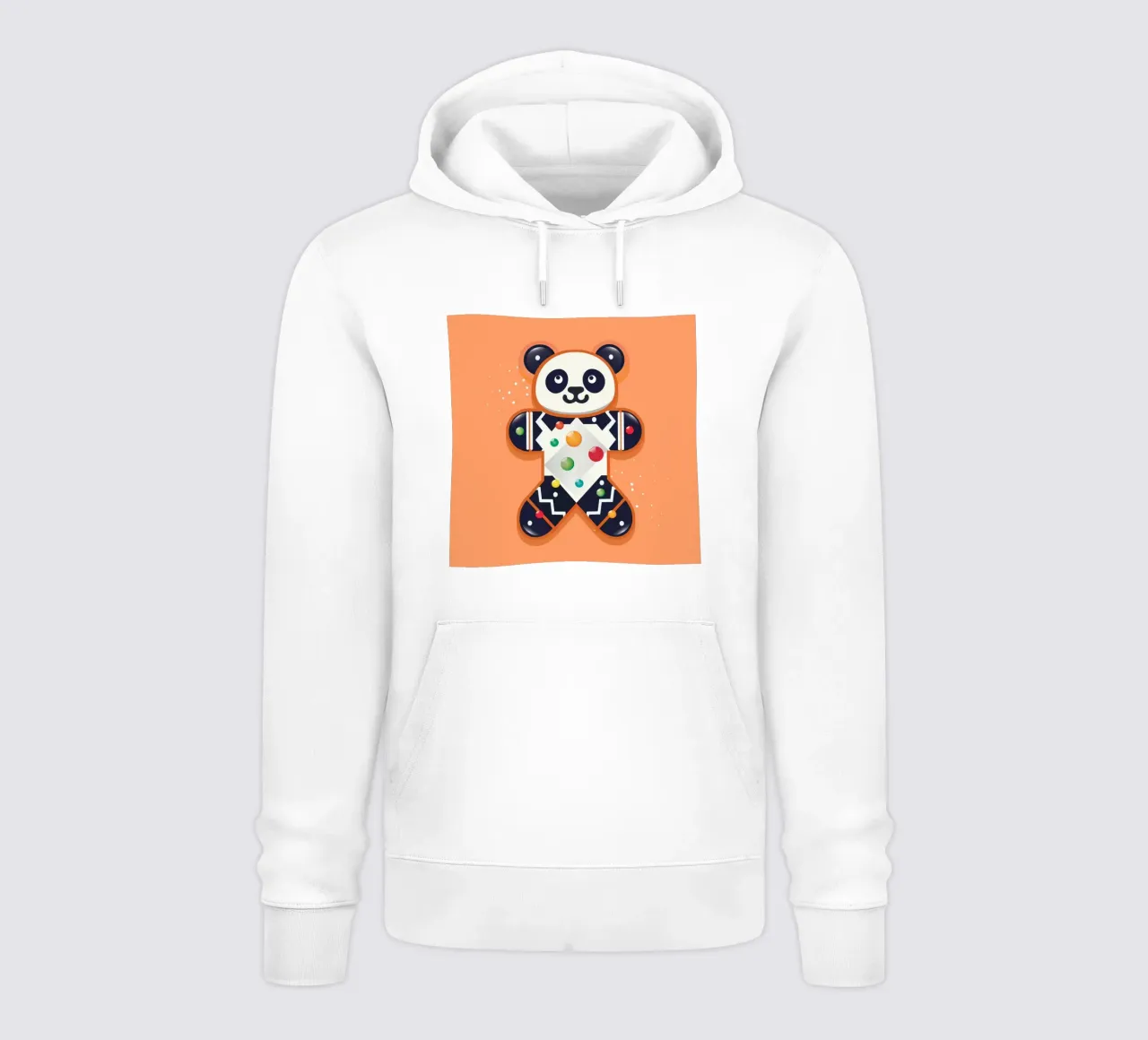 Panda di pan di zenzero - Panda festoso per Natale felpa con cappuccio da namosh