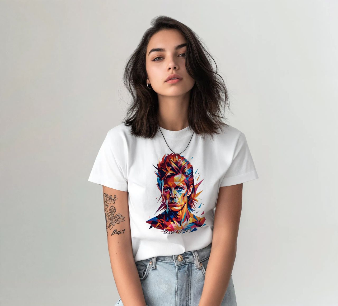 David Bowie in WPAP Pop Art t-shirt da vectorartnesia