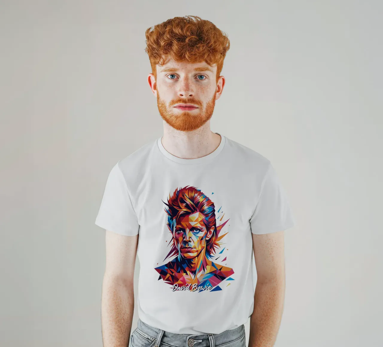 David Bowie in WPAP Pop Art t-shirt da vectorartnesia