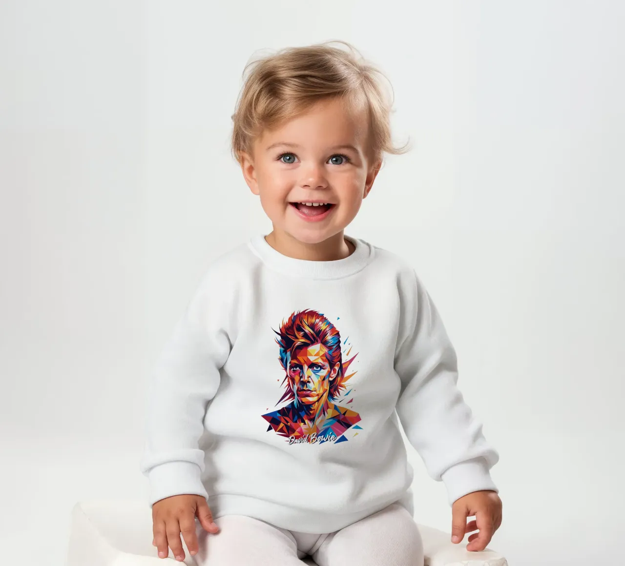 David Bowie in WPAP Pop Art felpa neonato da vectorartnesia