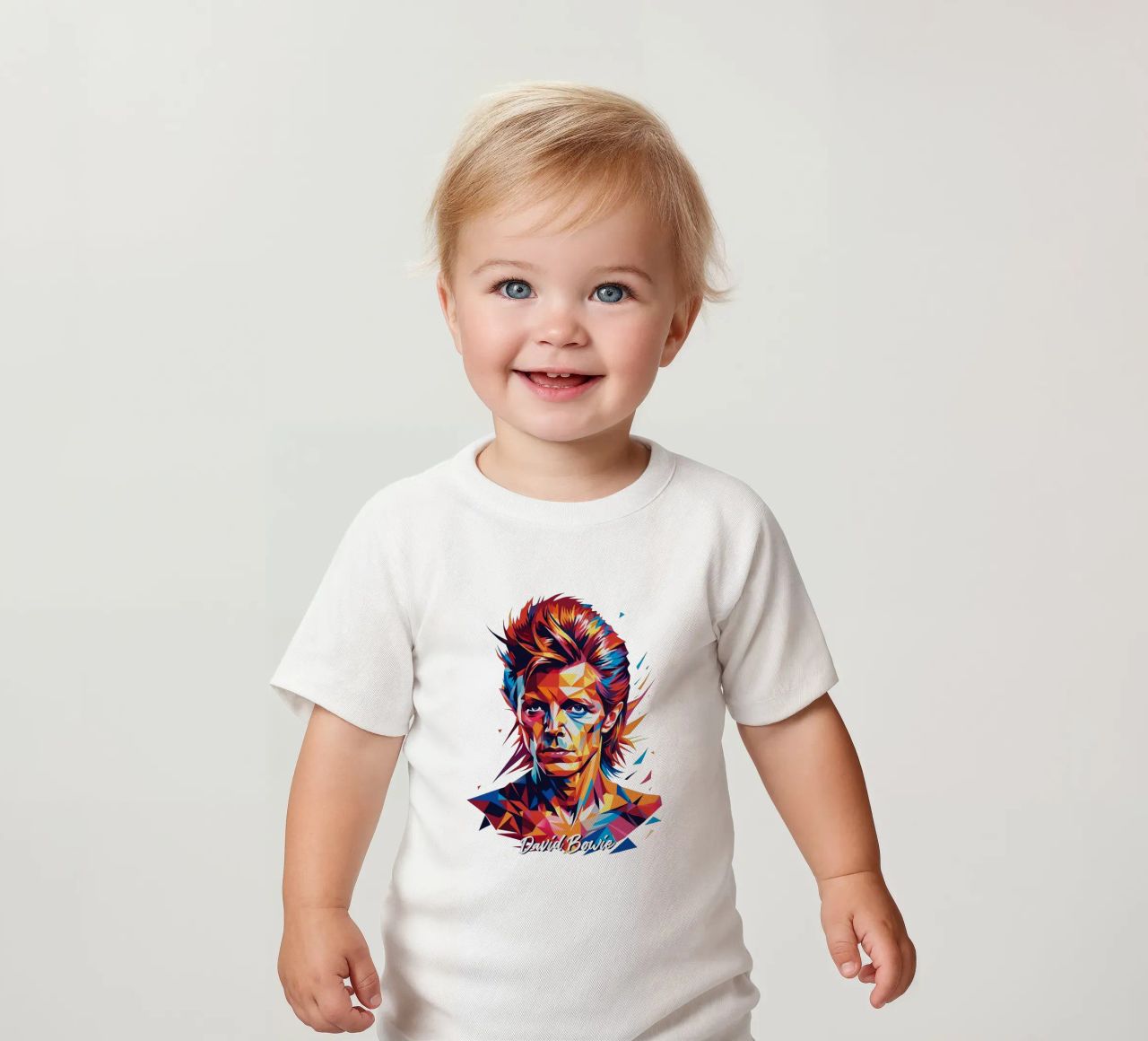 David Bowie in WPAP Pop Art maglietta neonato da vectorartnesia