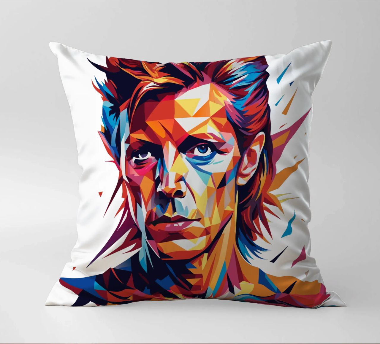 David Bowie in WPAP Pop Art cuscino da vectorartnesia