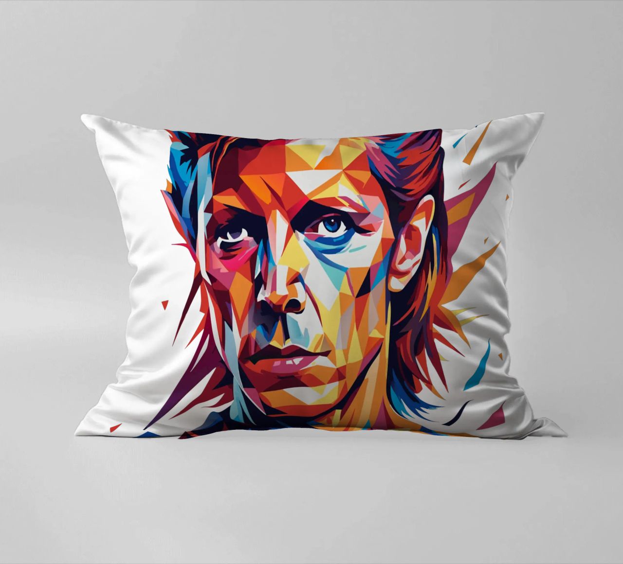 David Bowie in WPAP Pop Art cuscino da vectorartnesia