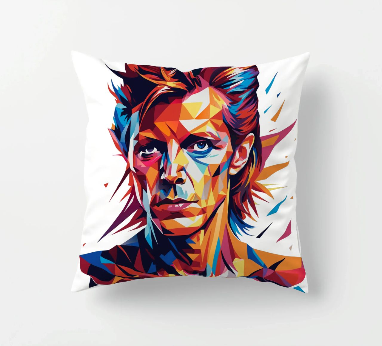 David Bowie in WPAP Pop Art cuscino da vectorartnesia