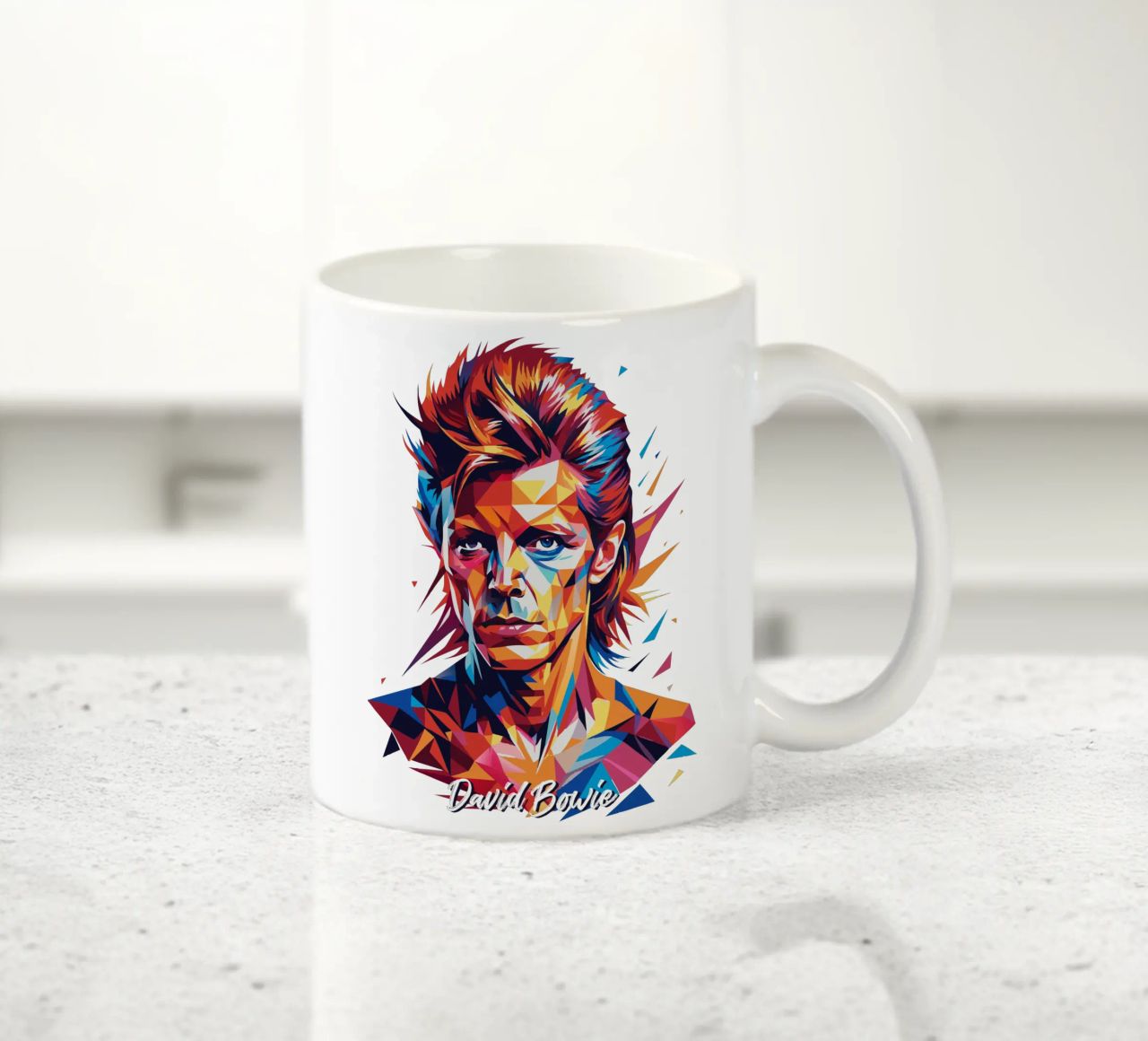 David Bowie in WPAP Pop Art tazza in ceramica da vectorartnesia