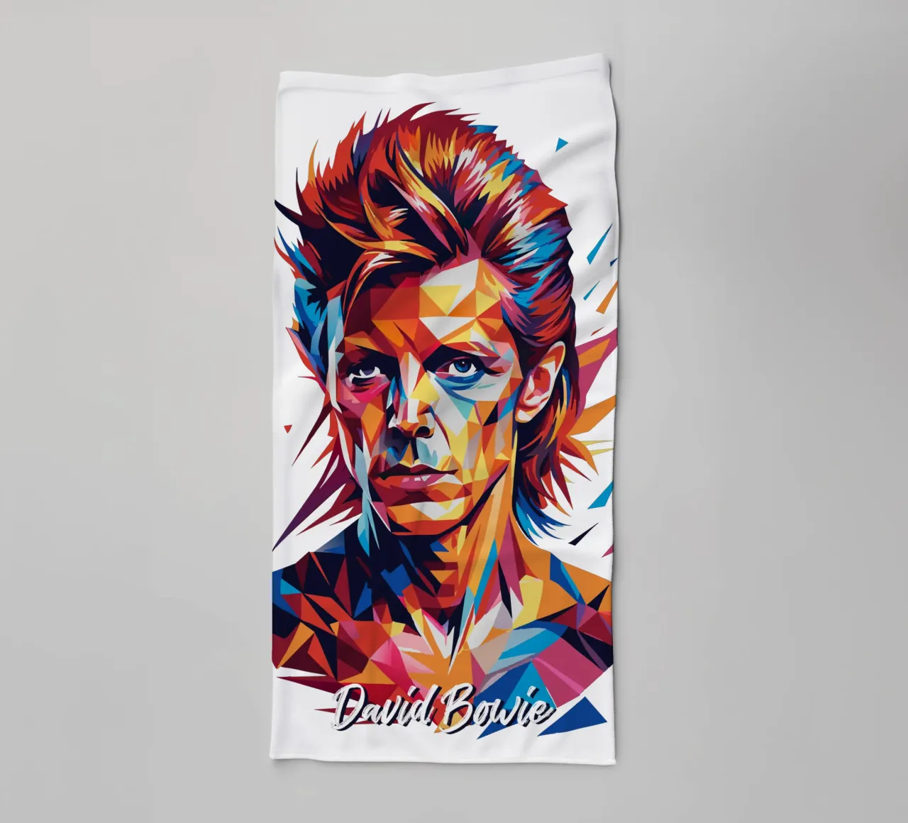 David Bowie in WPAP Pop Art asciugamano da bagno da vectorartnesia