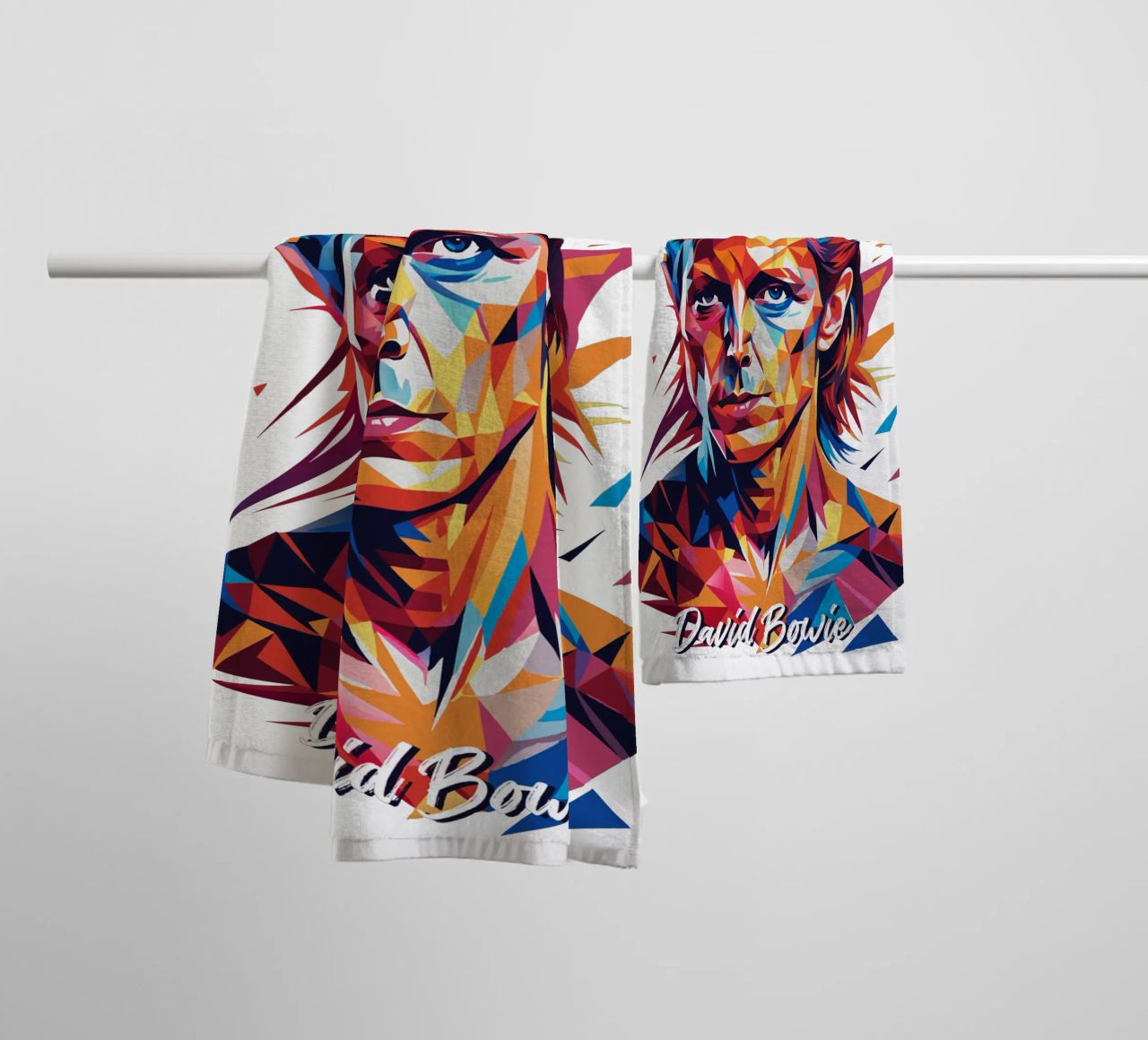 David Bowie in WPAP Pop Art asciugamano da bagno da vectorartnesia