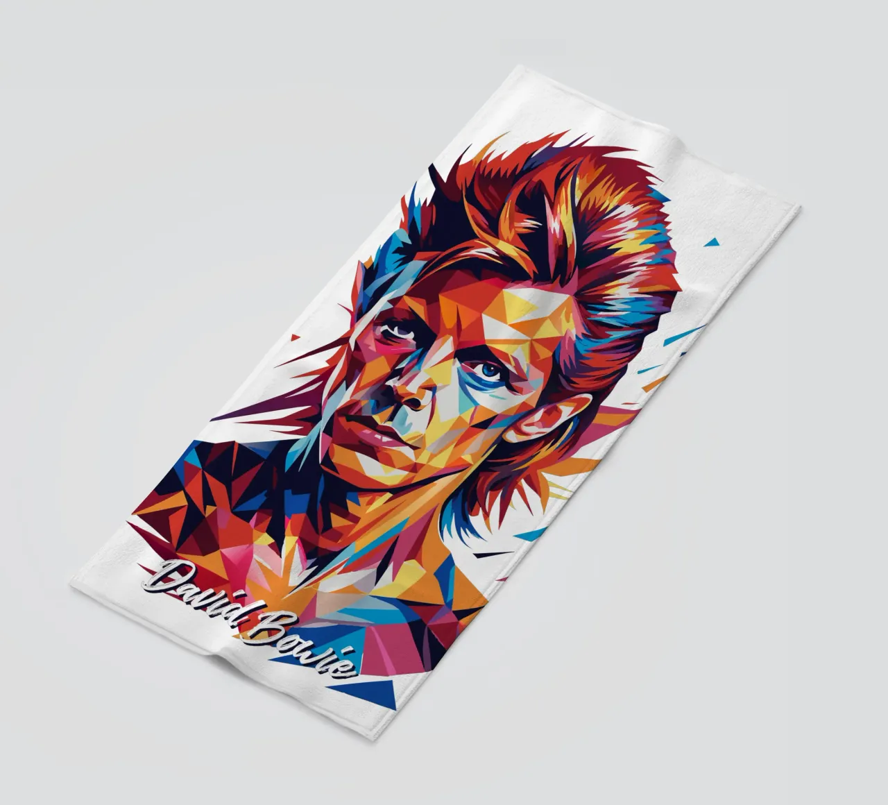 David Bowie in WPAP Pop Art telo mare da vectorartnesia