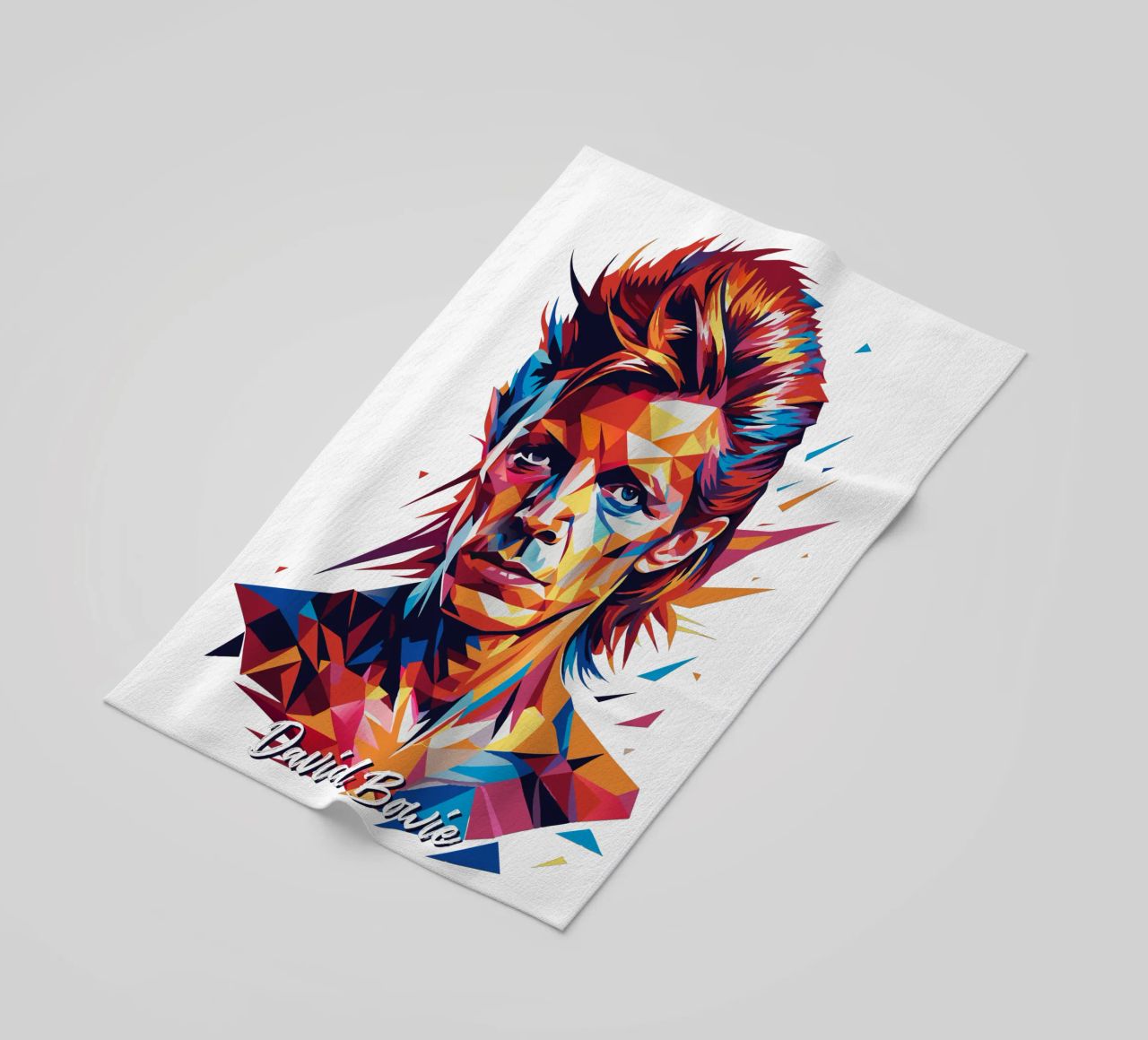 David Bowie in WPAP Pop Art telo mare da vectorartnesia