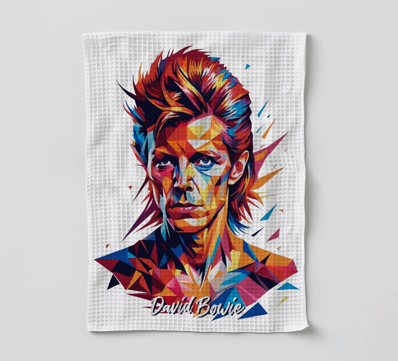 David Bowie in WPAP Pop Art canovaccio da cucina da vectorartnesia