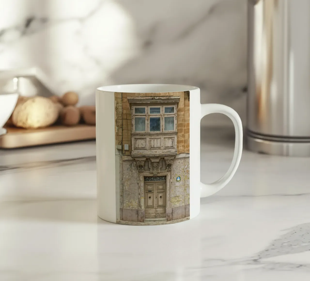 Monumentale alte Fassade Keramik Tasse von Curious Collections by Marielle Leenders