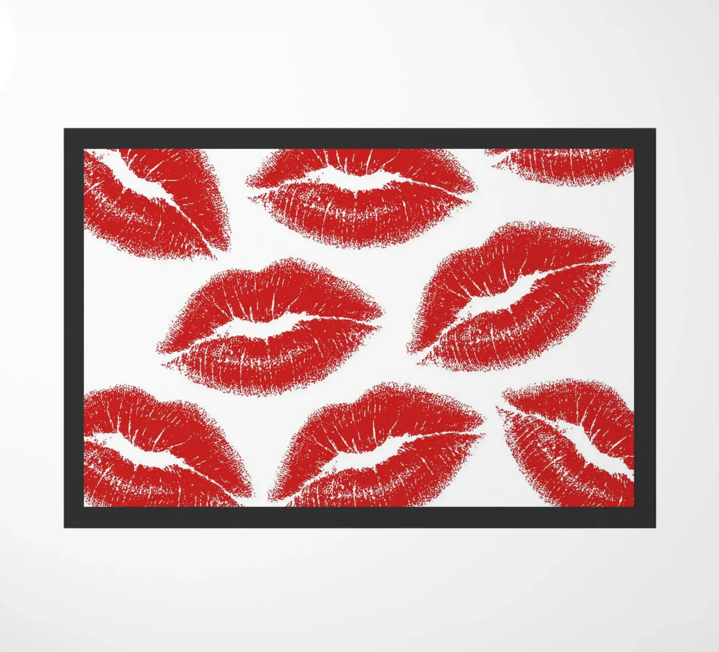 Lips pattern Fußmatte von Happypatterns