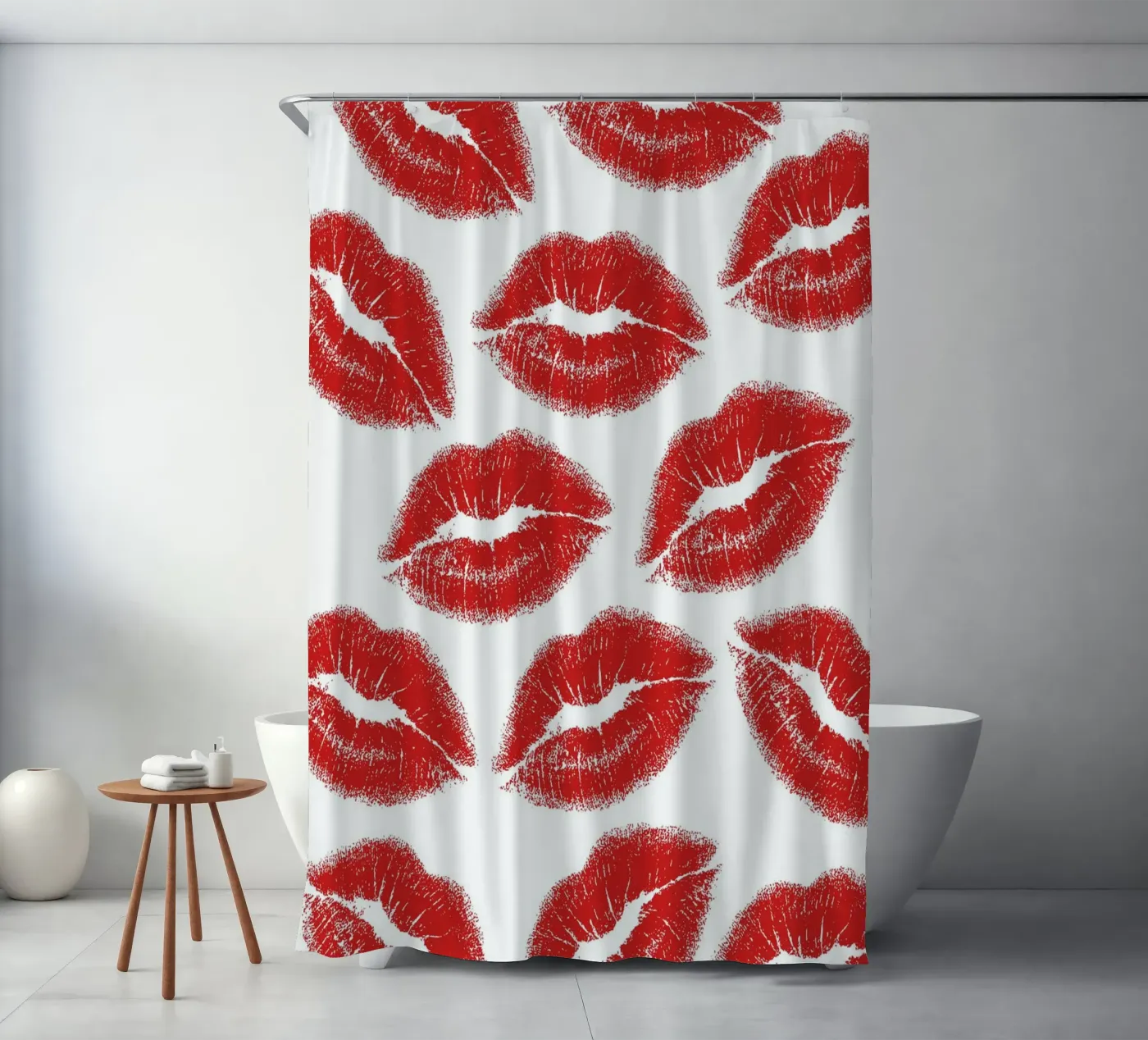 Lips pattern Duschvorhang von Happypatterns