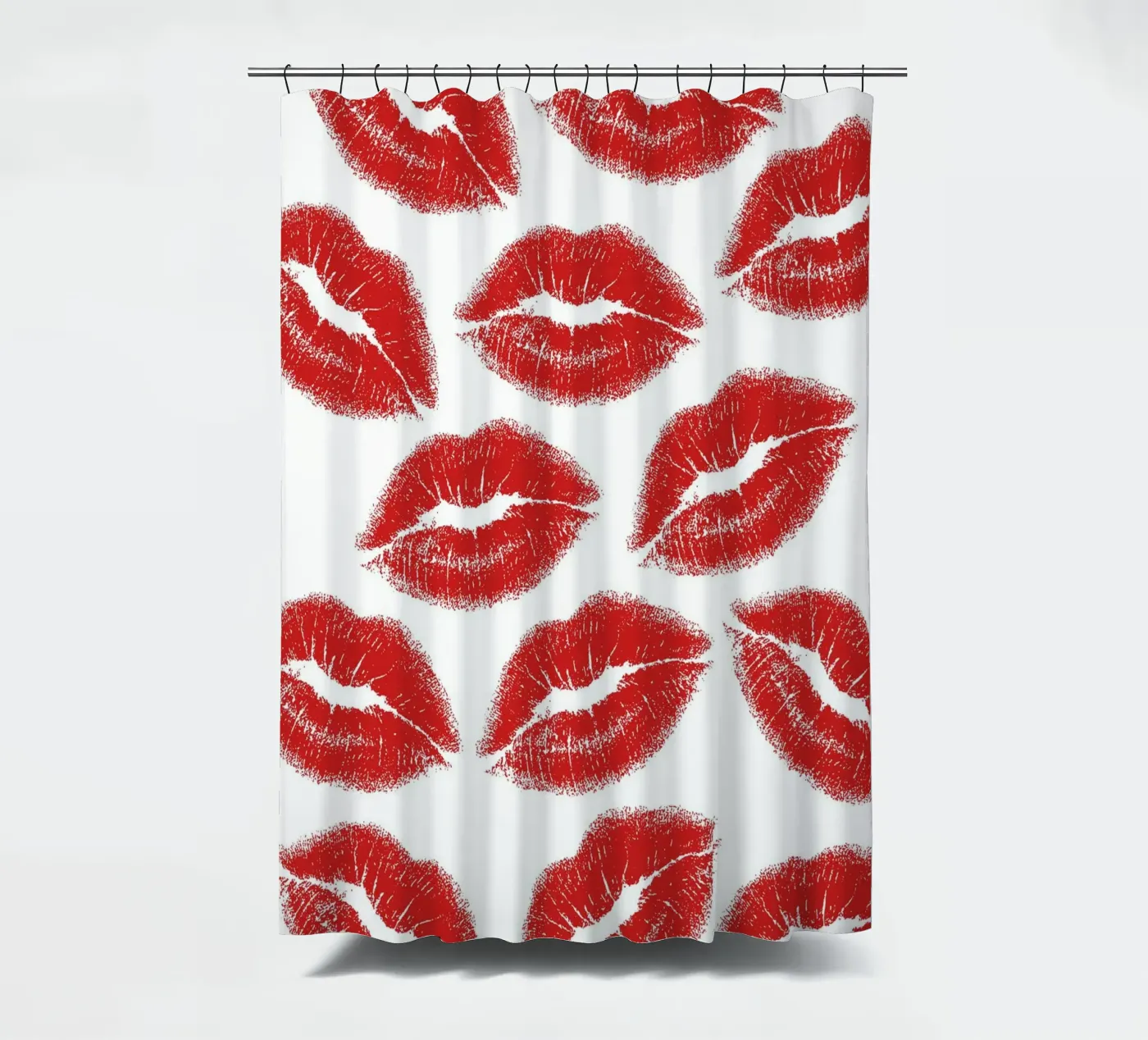 Lips pattern Duschvorhang von Happypatterns