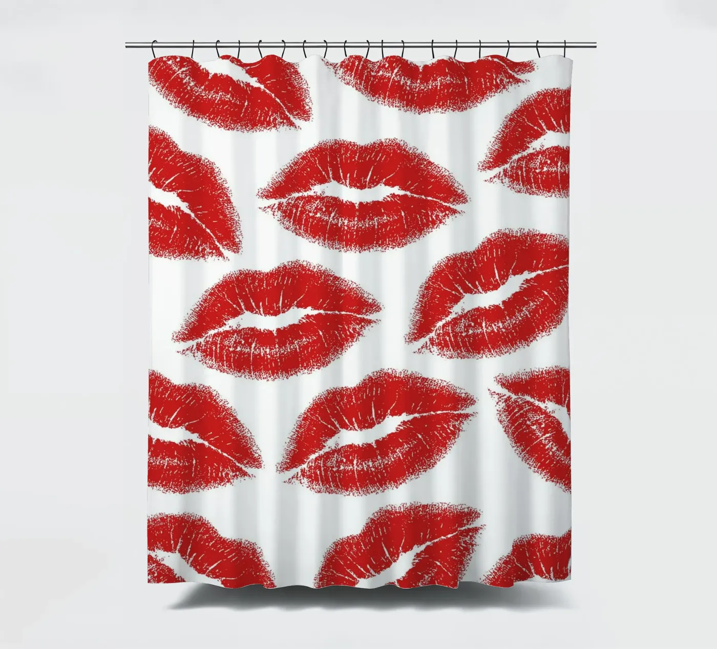 Lips pattern Duschvorhang von Happypatterns
