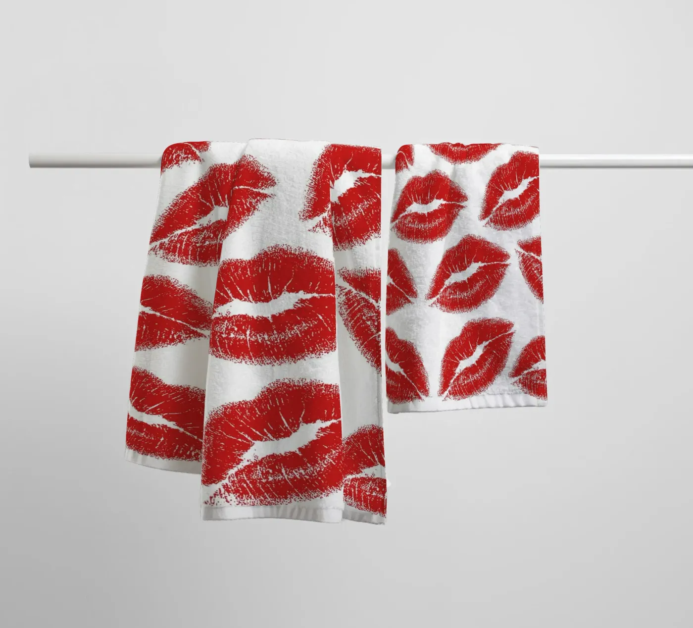 Lips pattern Handtuch von Happypatterns