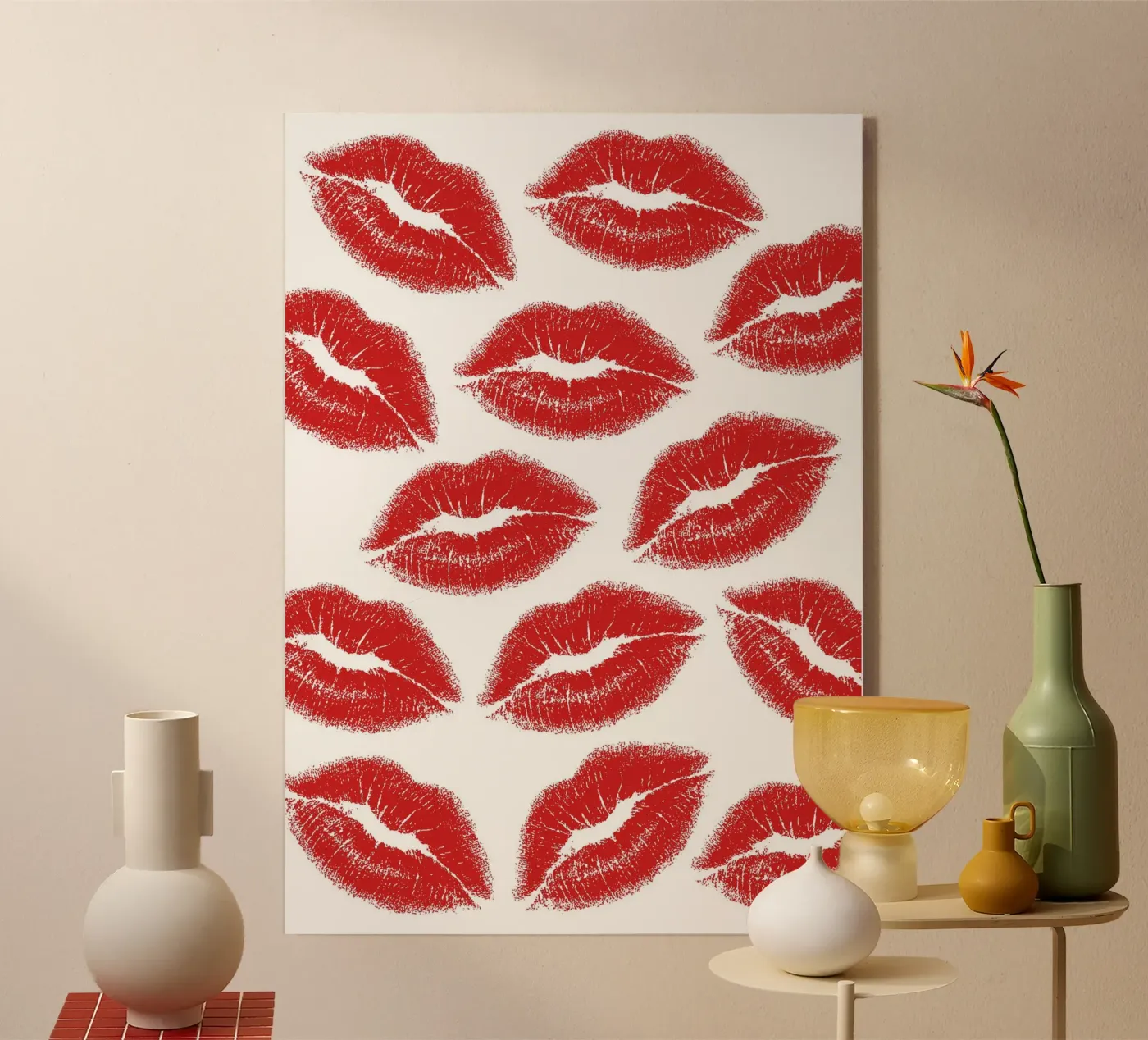 Lips pattern plexiglas de Happypatterns