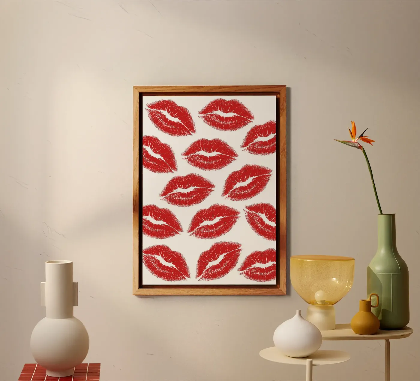 Lips pattern Forex-Platte von Happypatterns