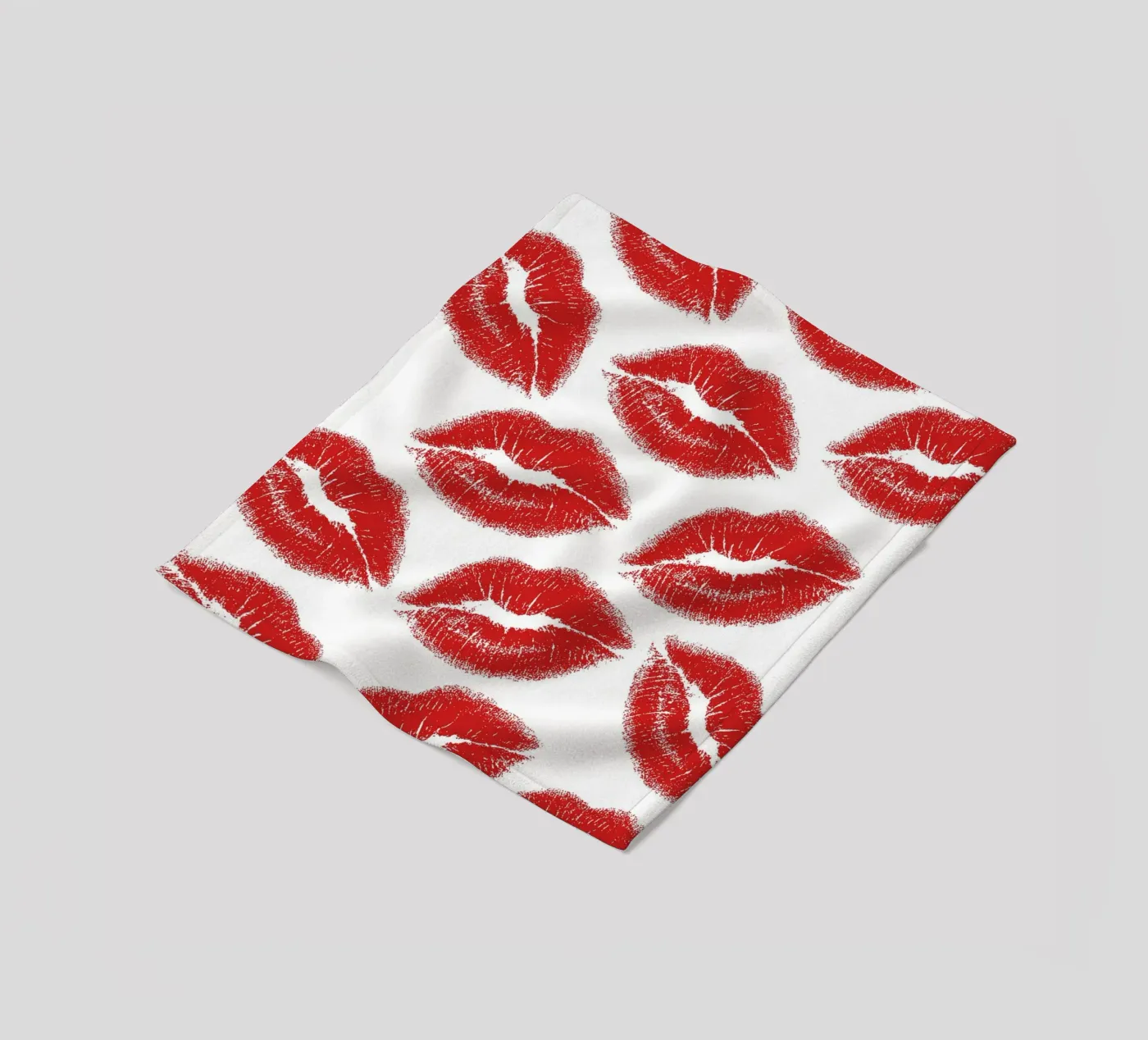 Lips pattern Fleecedecke von Happypatterns