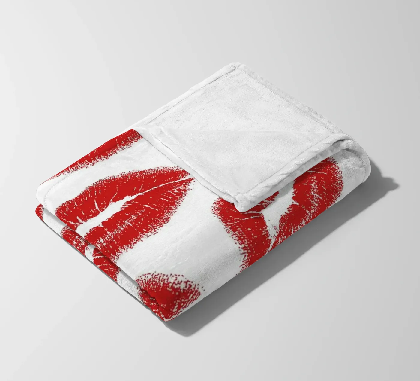 Lips pattern Fleecedecke von Happypatterns
