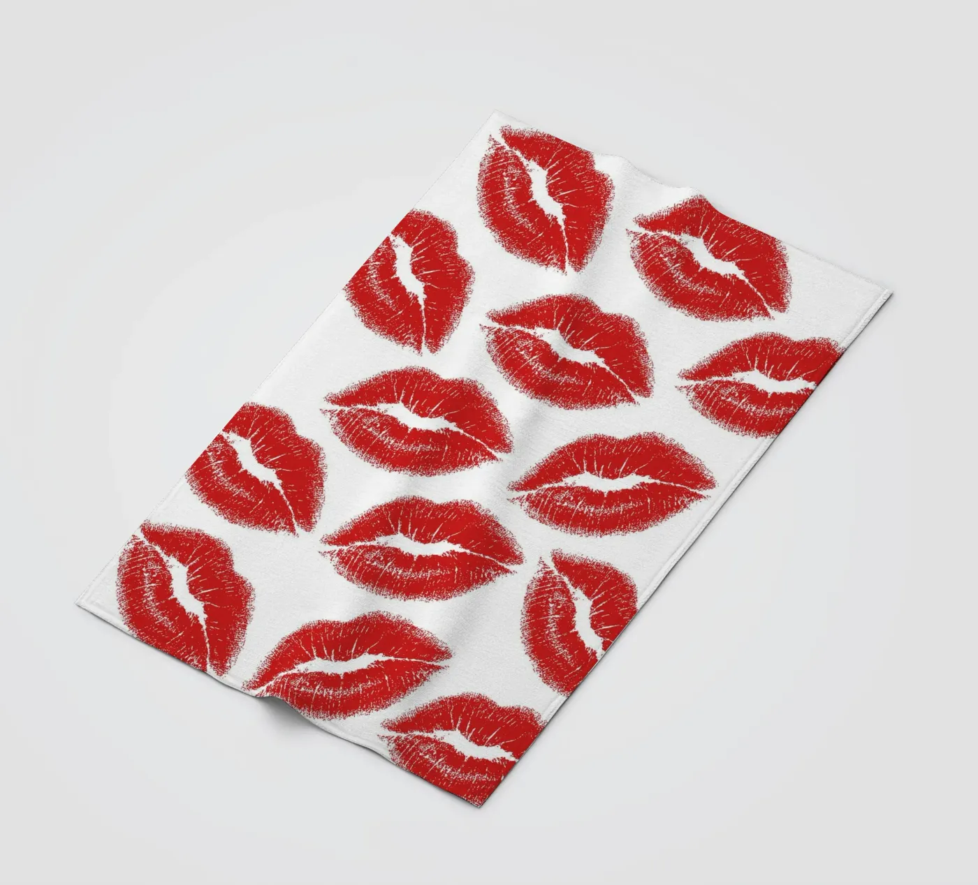 Lips pattern Fleecedecke von Happypatterns