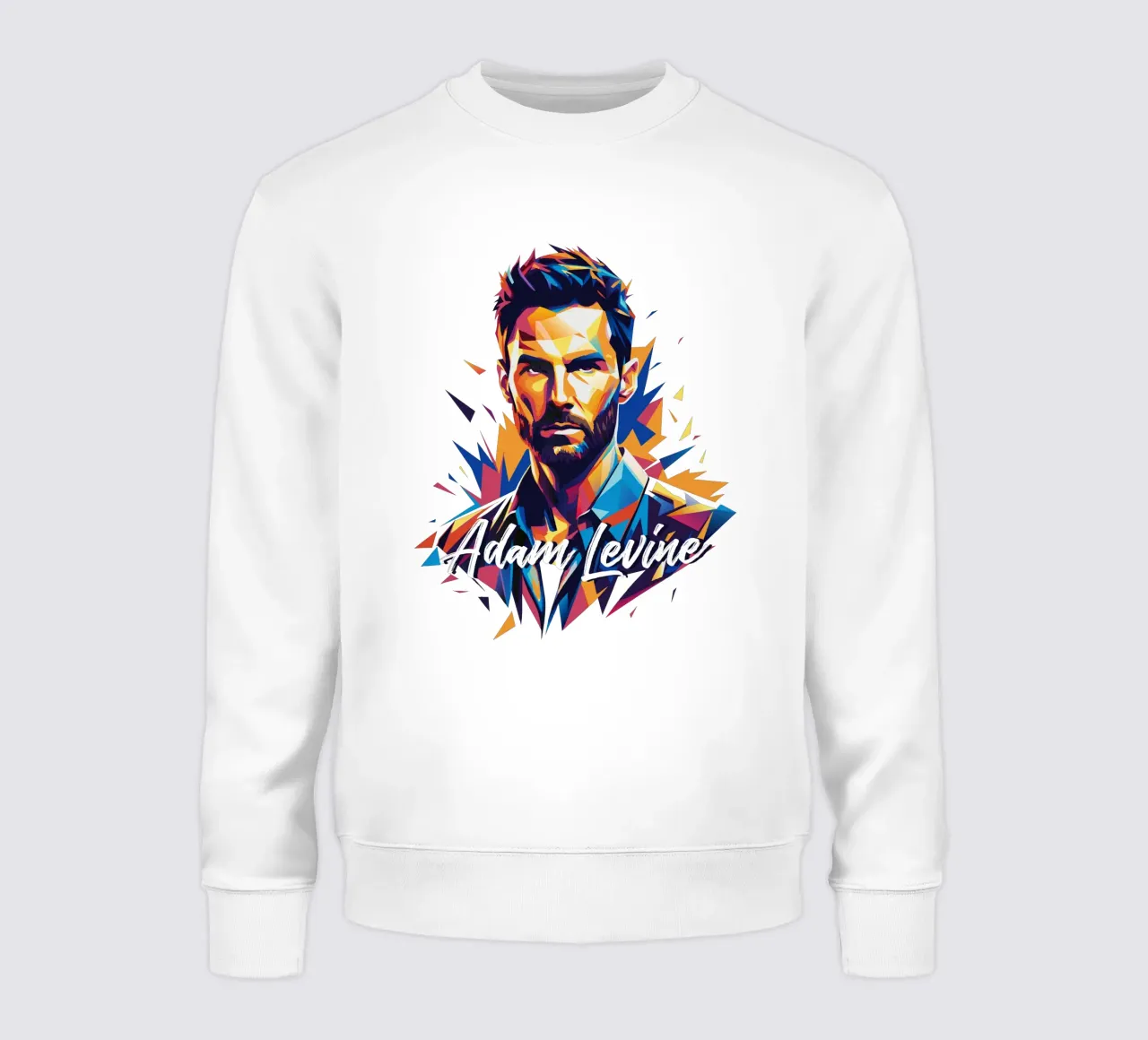 Adam Levine in Wpap Pop Art Sweatshirt von vectorartnesia