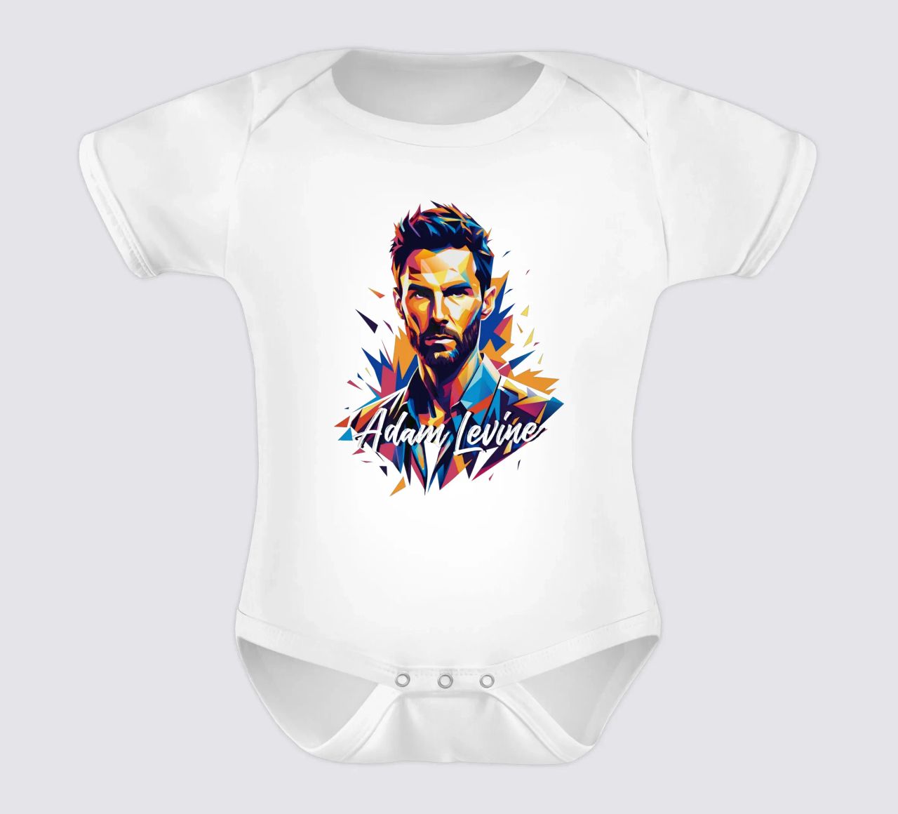 Adam Levine in Wpap Pop Art body neonato maniche corte da vectorartnesia