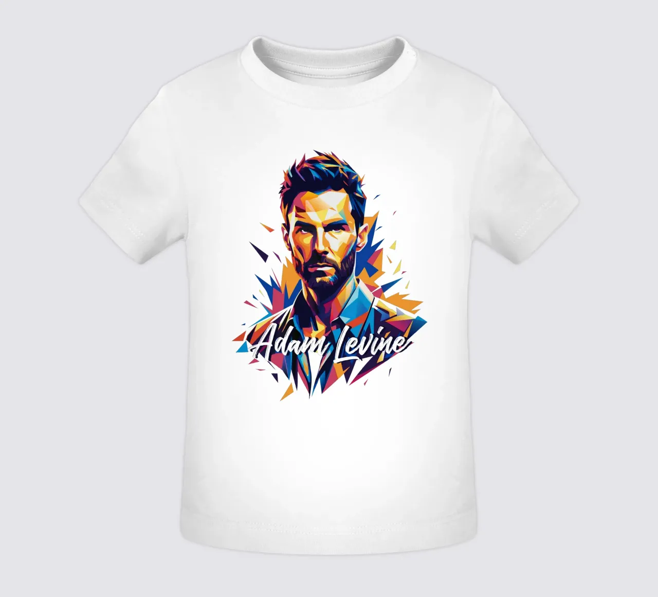 Adam Levine in Wpap Pop Art maglietta neonato da vectorartnesia